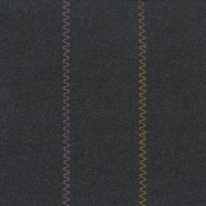 Maya Romanoff Blanket Zig Zag Heathered Charcoal/Olive Wallpaper MR-BK-03-4X02