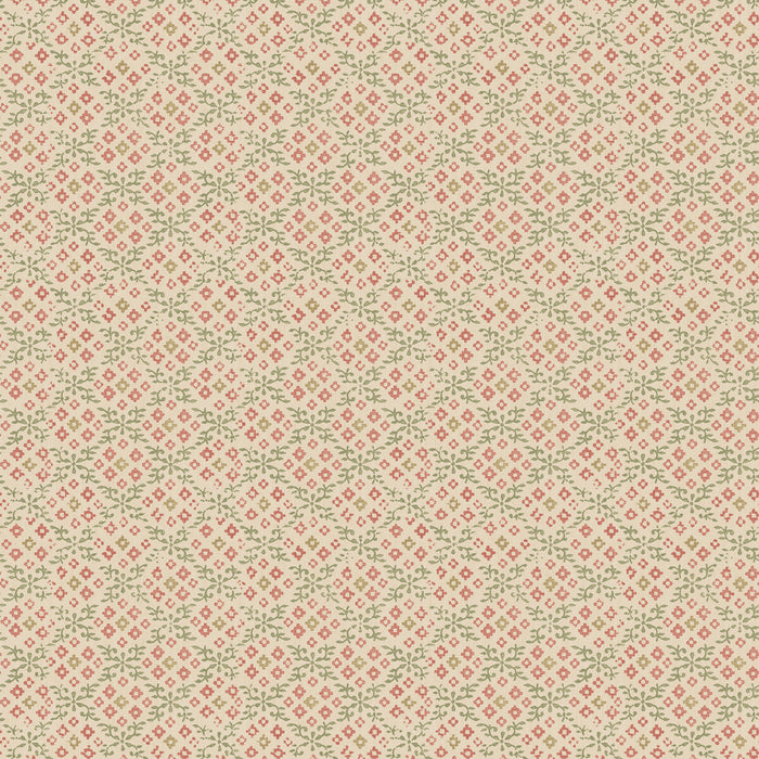 GP & J Baker Grantly Red/Green Wallpaper BW45115.3.0