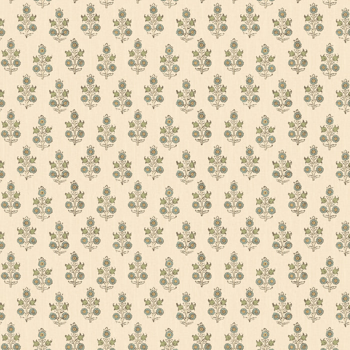 GP & J Baker Poppy Sprig Aqua Wallpaper BW45117.2.0
