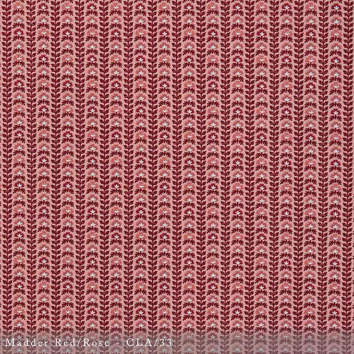 Lisa Fine Calista - Performance Madder Red/Rose Fabric CLA-33