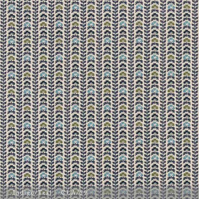 Lisa Fine Calista - Performance Indigo/Teal Fabric CLA-59