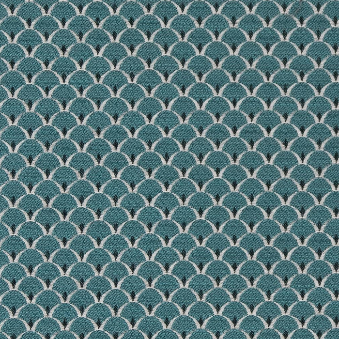 Charlotte Aqua Scales Fabric Sample D2139