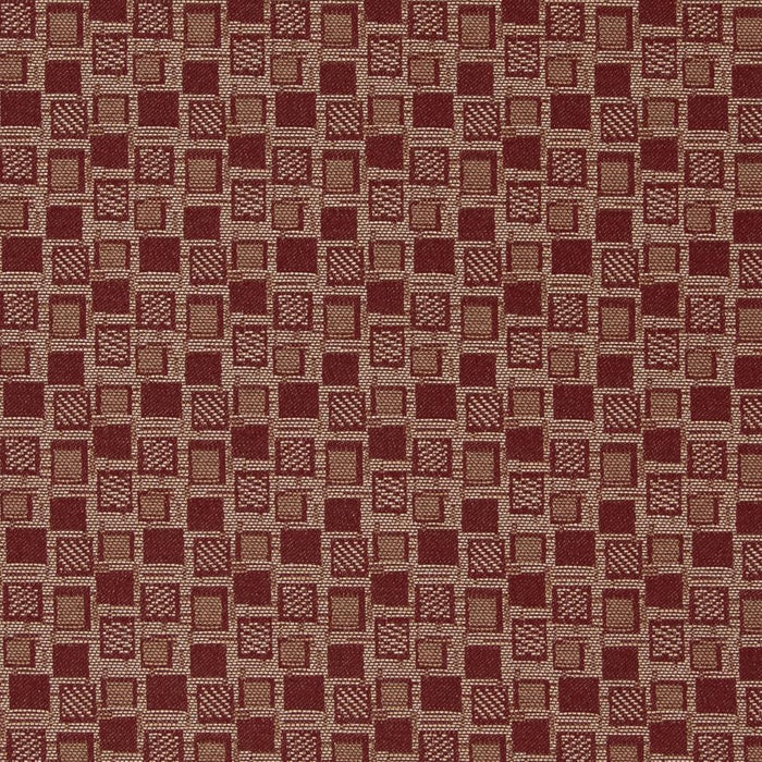 Charlotte Squares/spice Fabric Sample D928