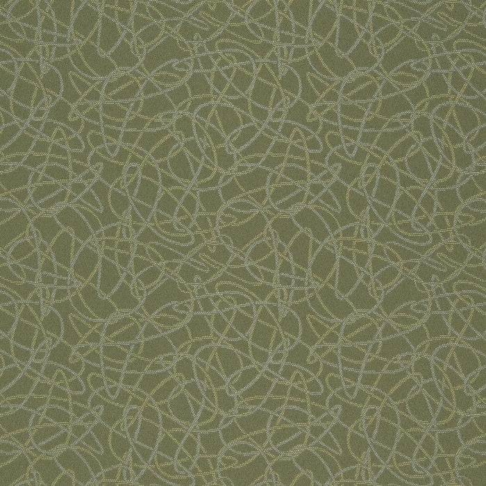 Charlotte Squiggles/sage Fabric Sample D934