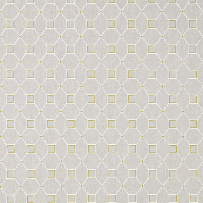 Sanderson Baroque Trellis Daffodil/Linen 236359 Fabric DART236359