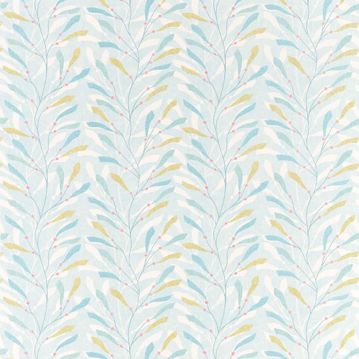 Sanderson Sea Kelp Aqua/Lichen 226498 Fabric DCOA226498