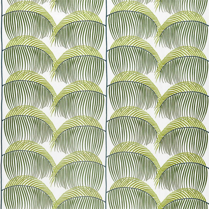 Sanderson Manila Embroidery Lime 236774 Fabric DGLA236774