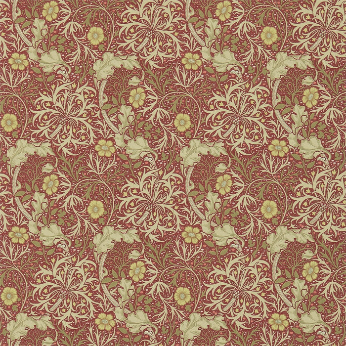 Morris & Co Morris Seaweed Red/Gold 214712 Wallpaper DM3W214712