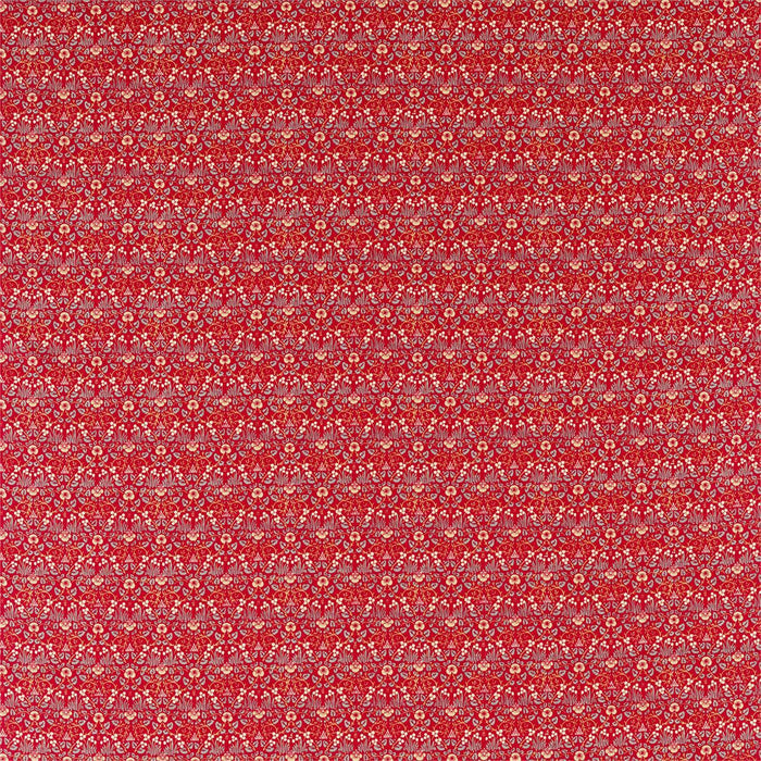 Morris & Co Eye Bright Red 226599 Fabric DM5F226599