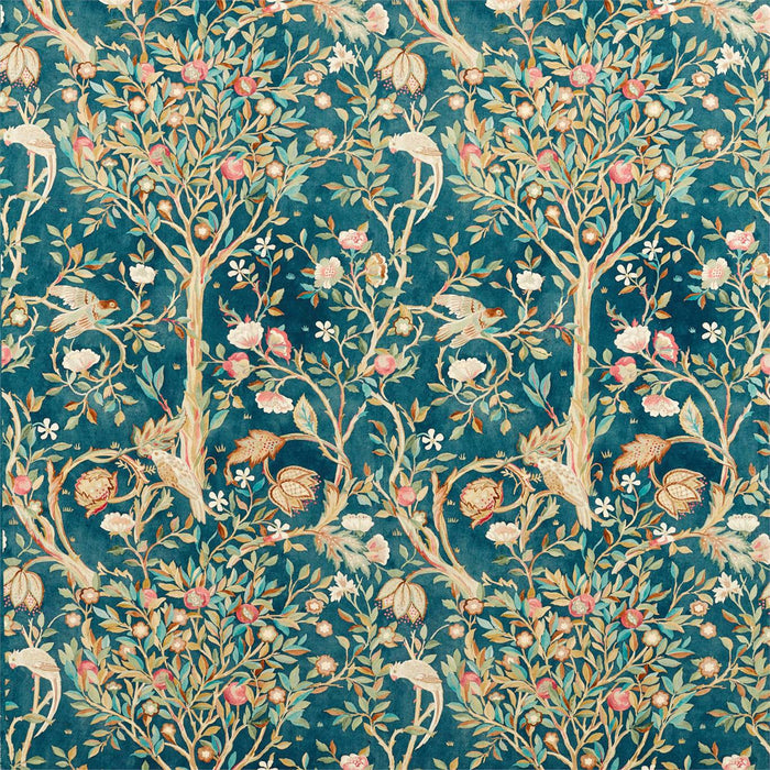 Morris & Co Melsetter Indigo 226601 Fabric DM5F226601