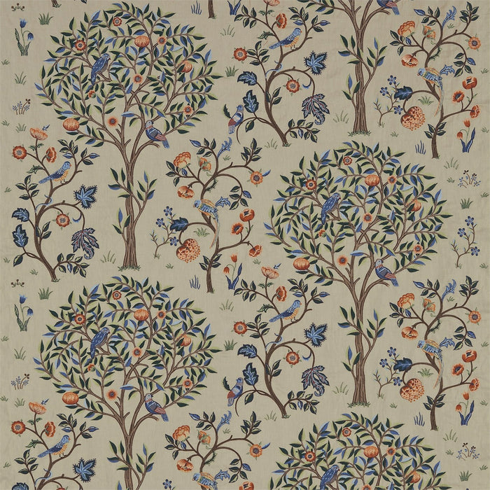 Morris & Co Kelmscott Tree Russet/Forest 230341 Fabric DM6E230341