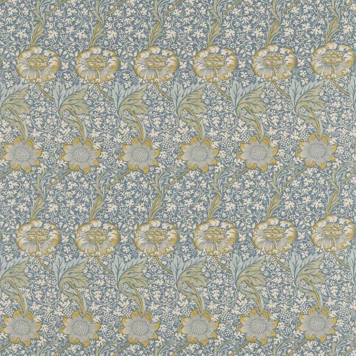 Morris & Co Kennet Sea Blue/Lichen 220324 Fabric DM6F220324