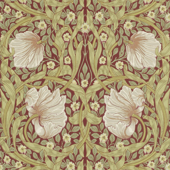 Morris & Co Pimpernel Brick/Olive 210386 Wallpaper DM6P210386