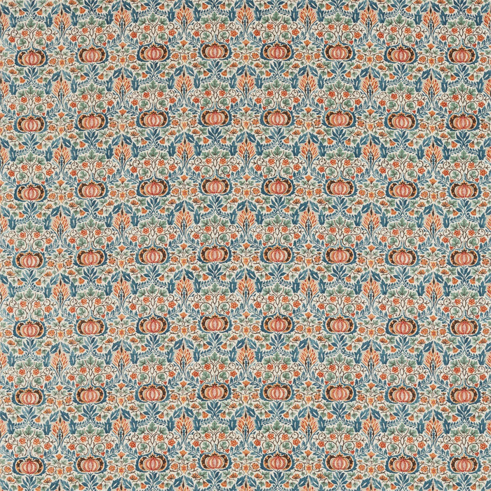 Morris & Co Little Chintz Teal/Saffron 226409 Fabric DMA4226409