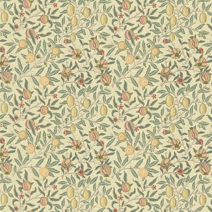 Morris & Co Fruit Minor Willow Green/Lemon F1203 Fabric DMC1F1203