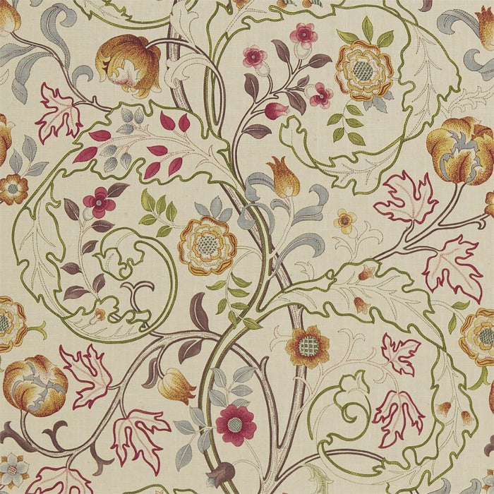 Morris & Co Mary Isobel Rose/Slate MA203 Fabric DMCOMA203