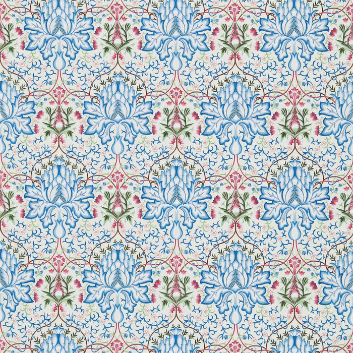 Morris & Co Artichoke Peacock/Cream 234545 Fabric DMEM234545