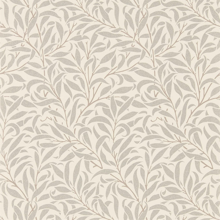 Morris & Co Pure Willow Bough Ecru/Silver 216023 Wallpaper DMPU216023