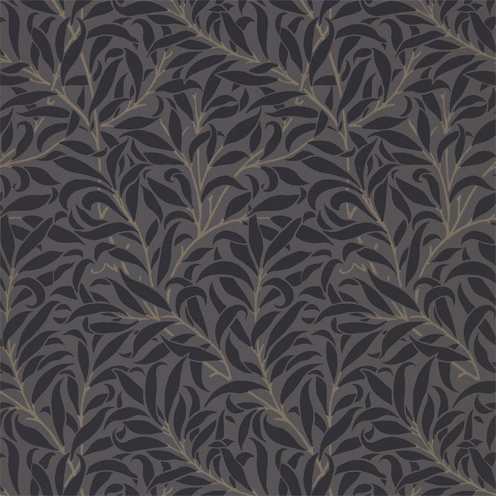 Morris & Co Pure Willow Bough Charcoal/Black 216026 Wallpaper DMPU216026
