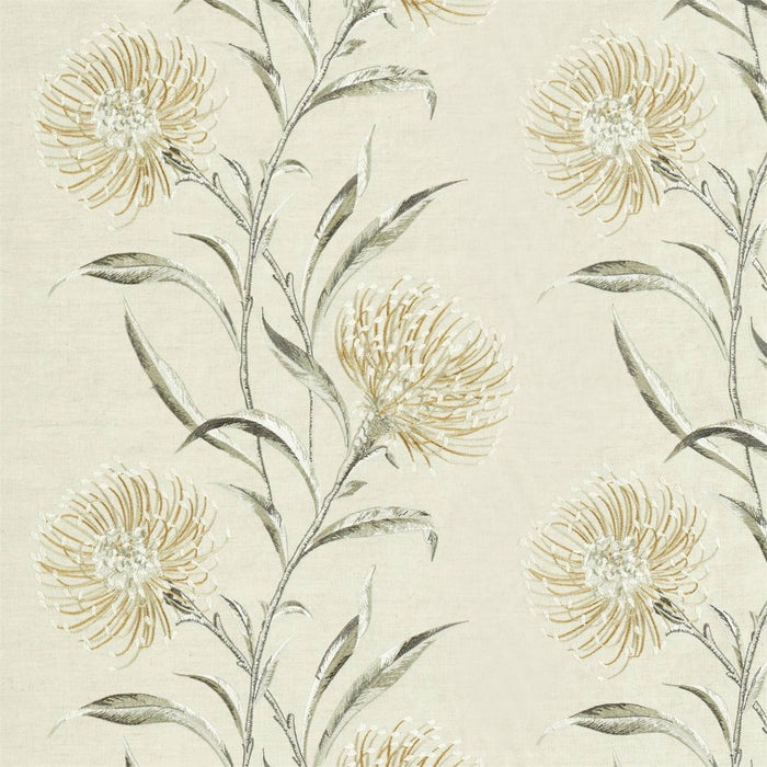 Sanderson Catherinae Embroidery Hay 237188 Fabric DNTF237188