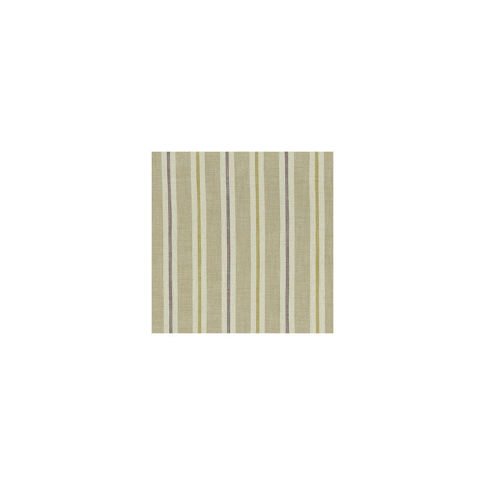 Clarke & Clarke Sackville Stripe Heather/Linen Fabric F1046/03.CAC.0
