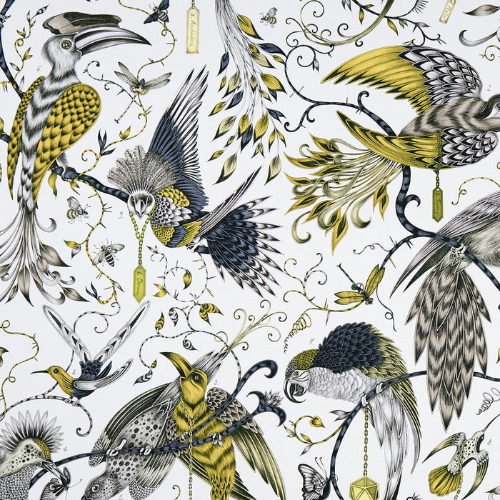 Clarke & Clarke Audubon Gold Fabric F1108/02.CAC.0