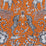 Clarke & Clarke Kruger Flame Fabric F1111/02.CAC.0
