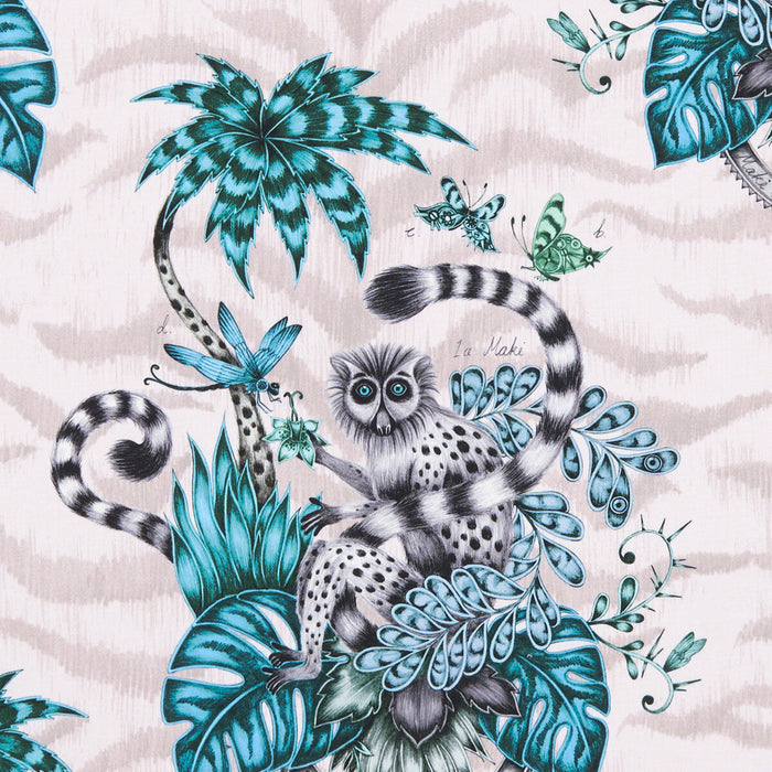 Clarke & Clarke Lemur Pink Fabric F1112/04.CAC.0