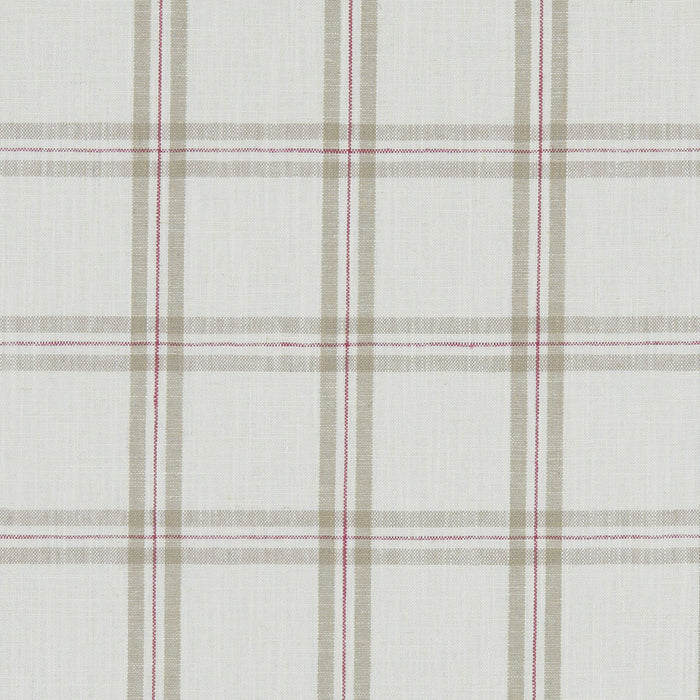 Clarke & Clarke Kelmscott Raspberry/Linen Fabric F1124/06.CAC.0