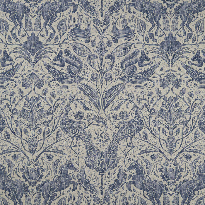 Clarke & Clarke Forest Trail Ink Fabric F1158/02.CAC.0