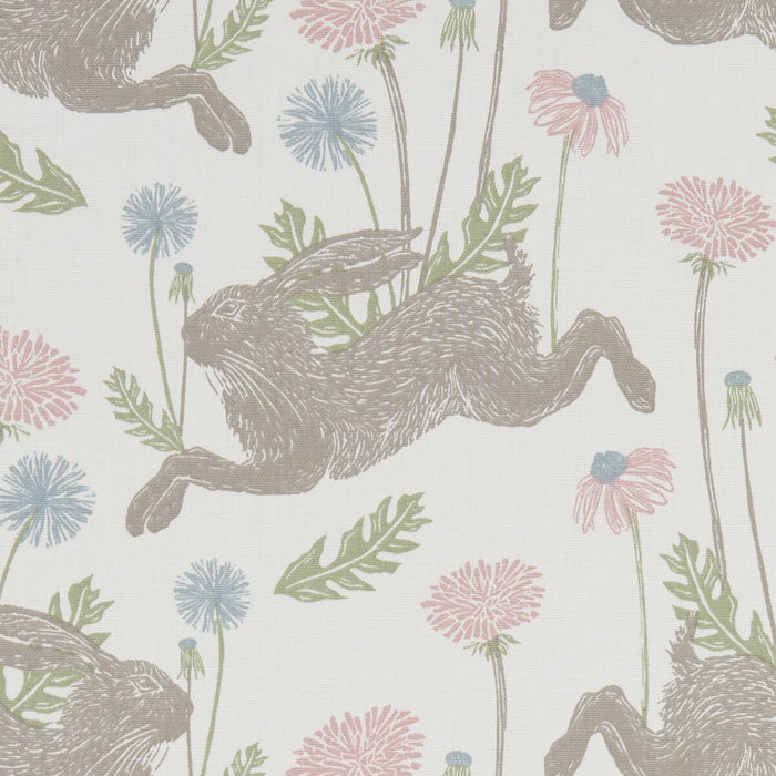 Clarke & Clarke March Hare Pastel Fabric F1190/03.CAC.0