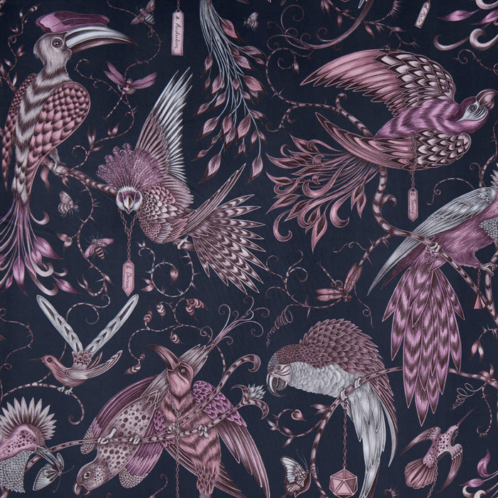 Clarke & Clarke Audubon Velvet Pink Fabric F1207/01.CAC.0