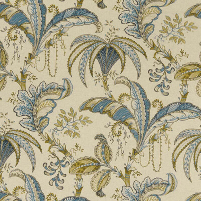 Clarke & Clarke Ophelia Teal/Spice Fabric F1330/05.CAC.0