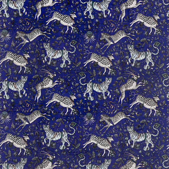 Clarke & Clarke Protea Velvet Blue Fabric F1479/01.CAC.0