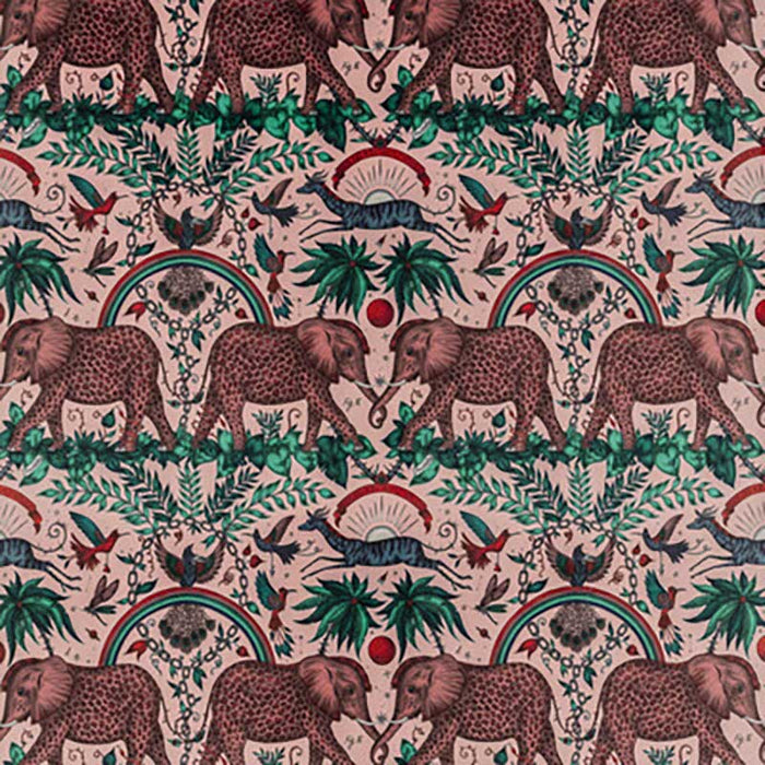 Clarke & Clarke Zambezi Velvet Pink Fabric F1481/01.CAC.0