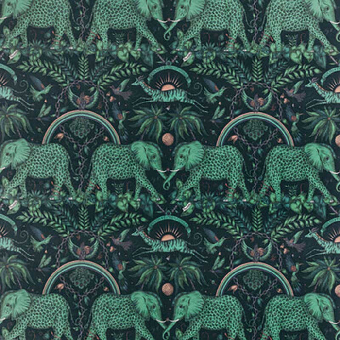 Clarke & Clarke Zambezi Velvet Teal Fabric F1481/02.CAC.0