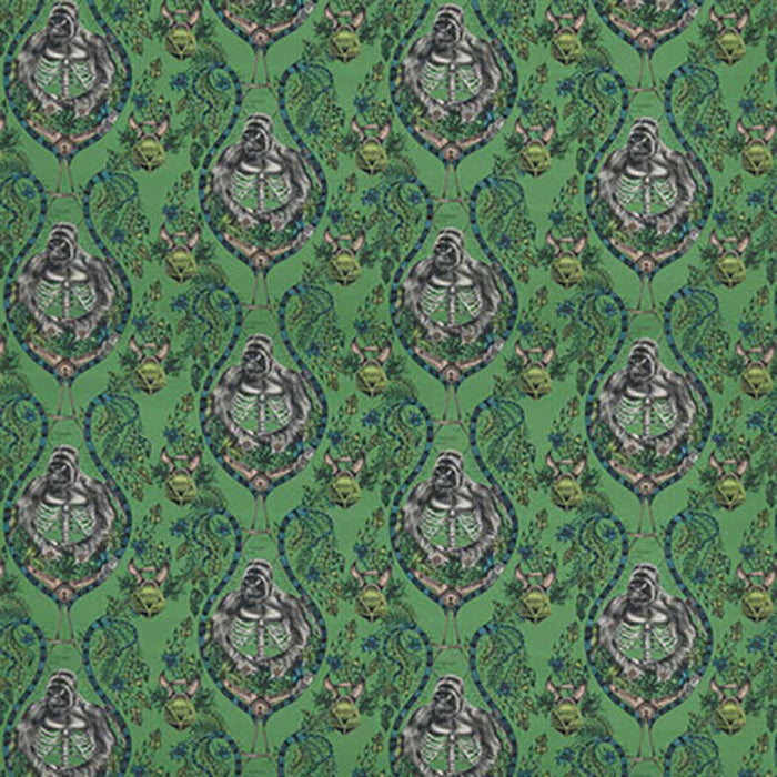 Clarke & Clarke Silverback Linen Green Fabric F1494/01.CAC.0