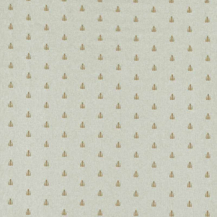 Clarke & Clarke Falena Linen/Gold Fabric F1507/02.CAC.0