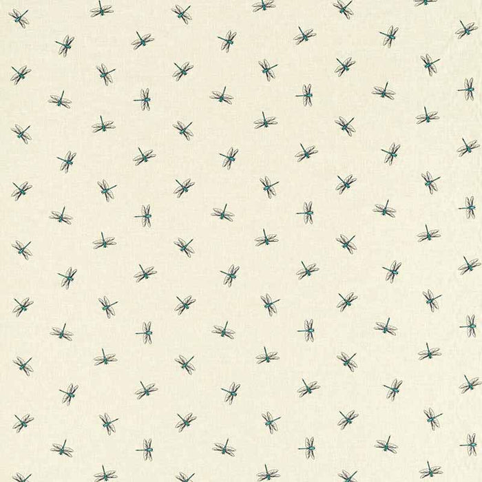 Clarke & Clarke Damsel Teal Fabric F1514/04.CAC.0