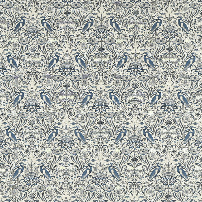 Clarke & Clarke Nakuru Midnight/Linen Fabric F1547/04.CAC.0