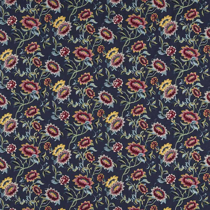 Clarke & Clarke Tonquin Midnight Emb Fabric F1580/03.CAC.0