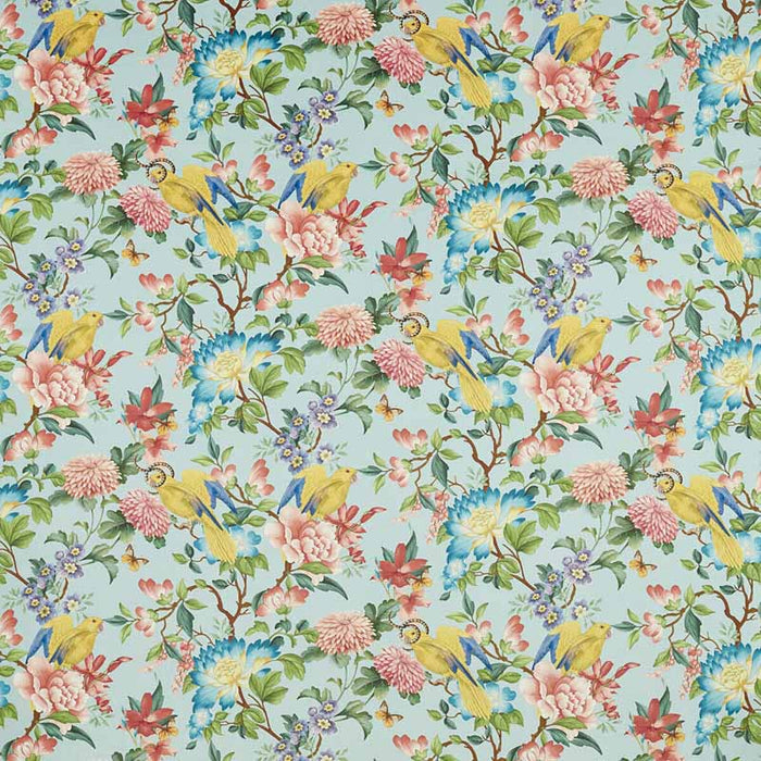Clarke & Clarke Golden Parrot Mineral Velvet Fabric F1586/02.CAC.0