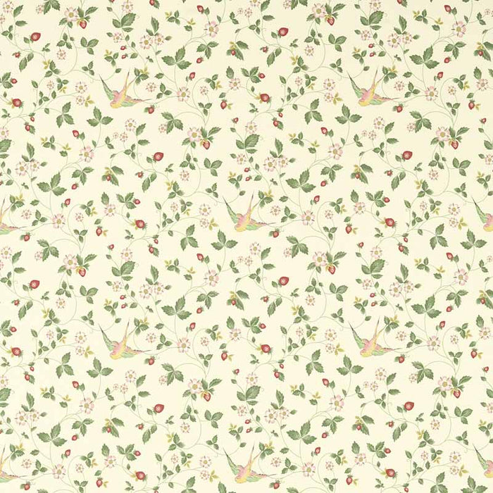 Clarke & Clarke Wild Strawberry Ivory Linen Fabric F1606/03.CAC.0