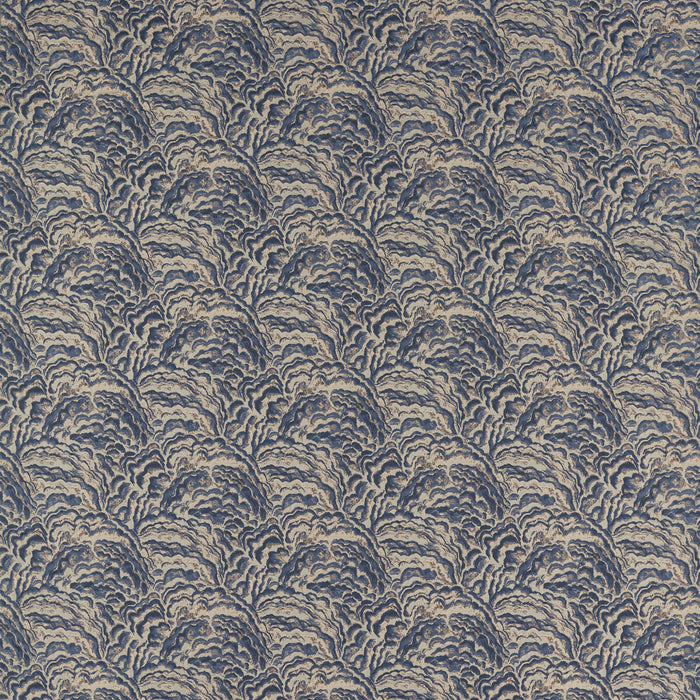 Clarke & Clarke Lumino Midnight/Copper Fabric F1609/02.CAC.0