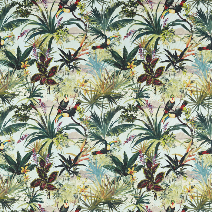 Clarke & Clarke Toucan Sky Fabric F1614/03.CAC.0