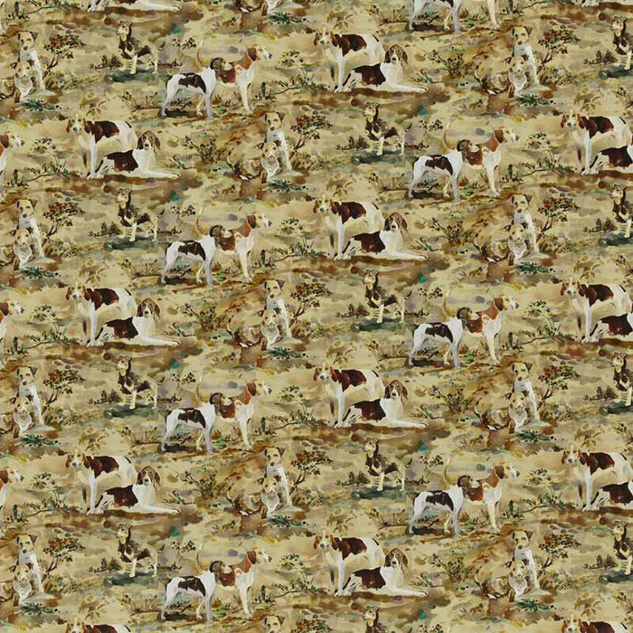 Mulberry Home Mulberry Hounds Velvet Multi Fabric FD297.Y101.0