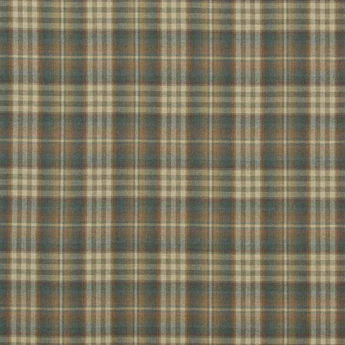 Mulberry Home Nevis Teal/Russet Fabric FD748.R43.0
