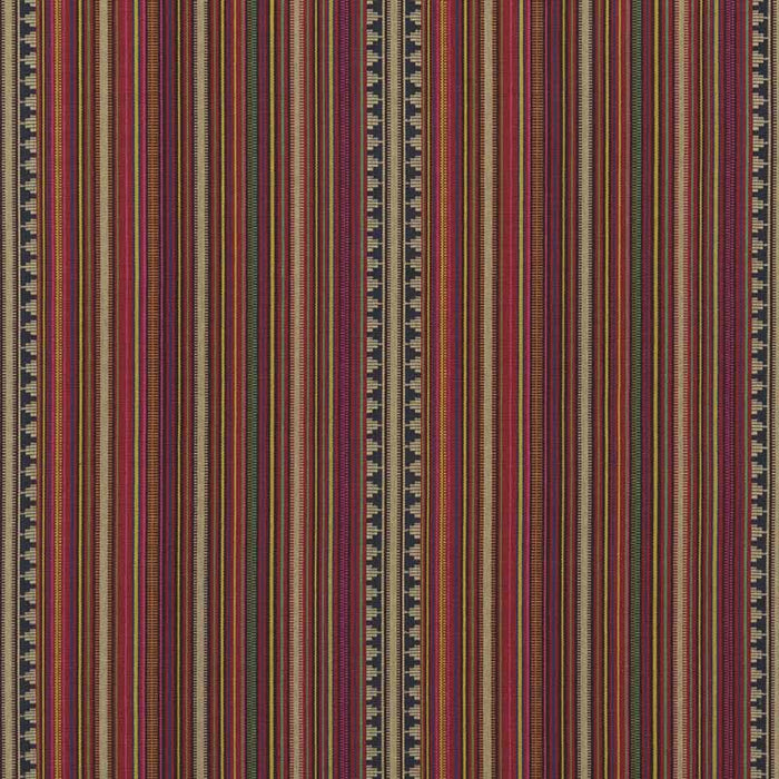 Mulberry Home Pageant Stripe Multi Fabric FD756.Y101.0