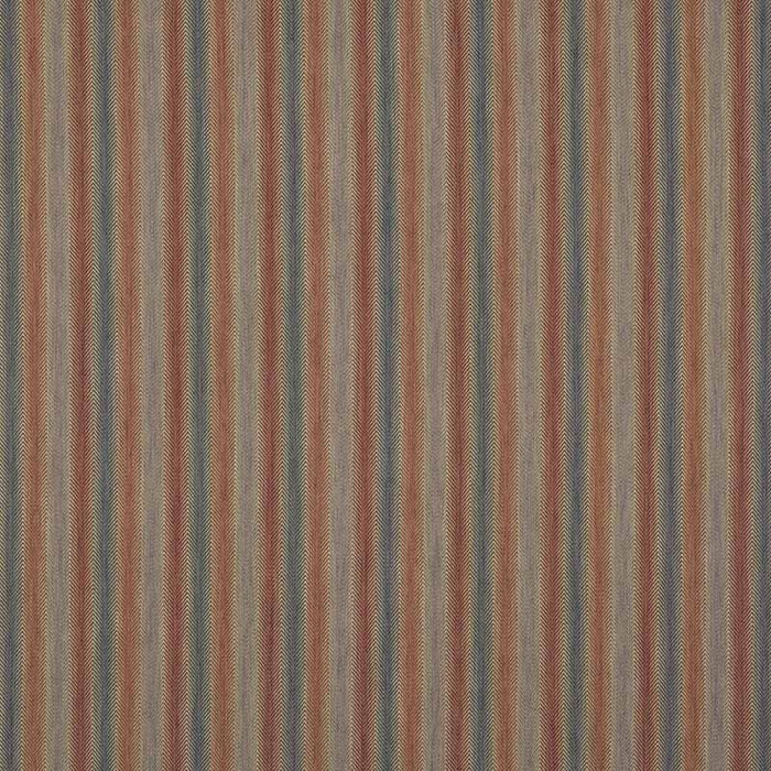 Mulberry Home Shepton Stripe Red/Blue Fabric FD811.V110.0