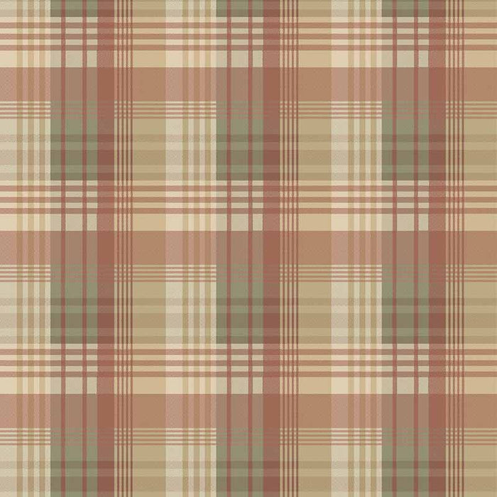 Mulberry Home Mulberry Ancient Tartan Lovat/Red Wallpaper FG100.R114.0